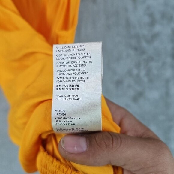 Maeve Wrap Top Womens XS Mango Textured Satin Sleeveless V-Neck Anthropologie - Picture 8 of 9